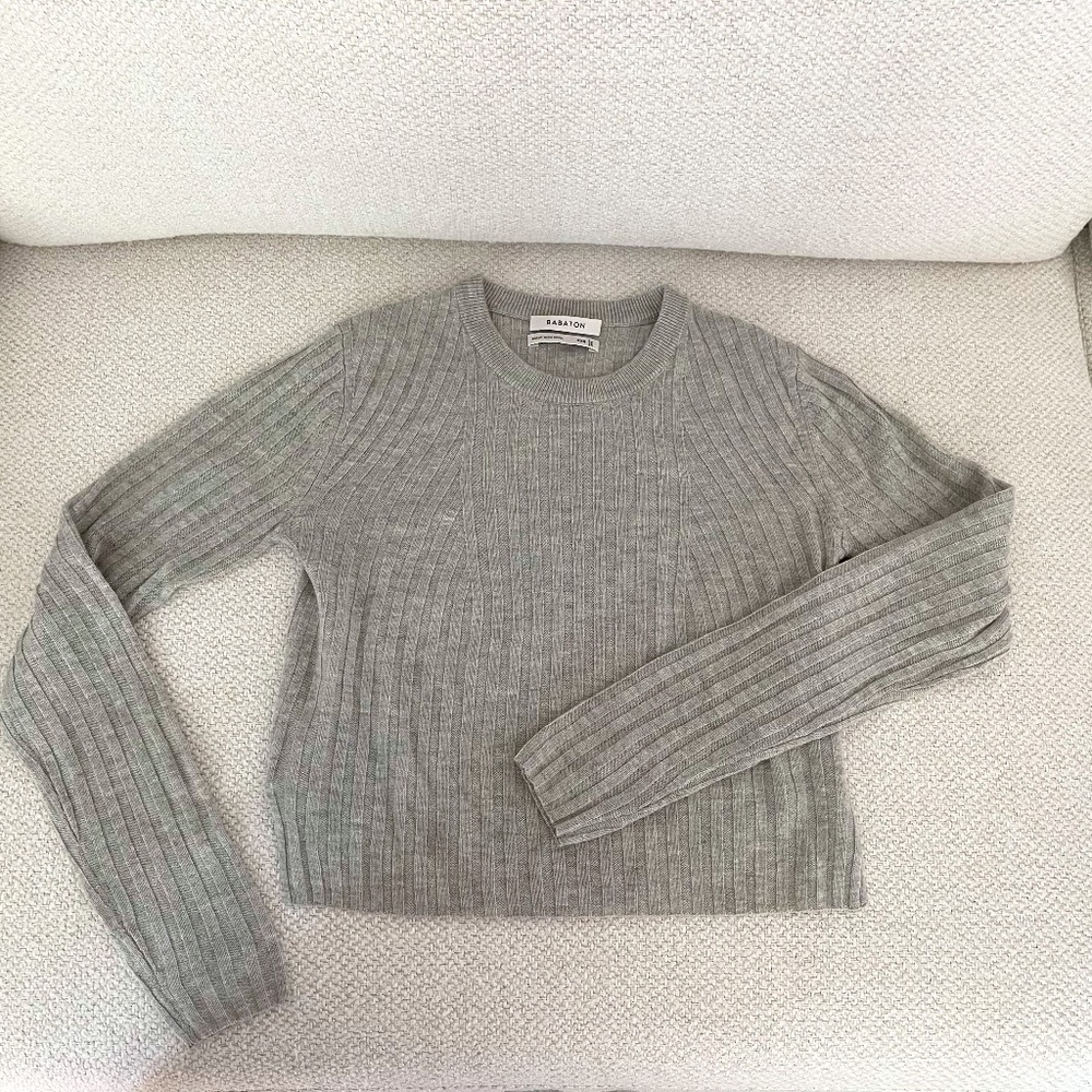 Babaton Cropped Wool Sweater Size XXS